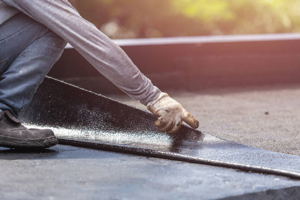 Professional Emergency Waterproofing technician working in Newport, IN
